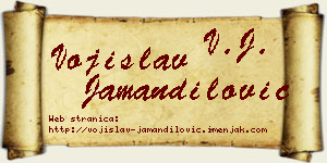 Vojislav Jamandilović vizit kartica